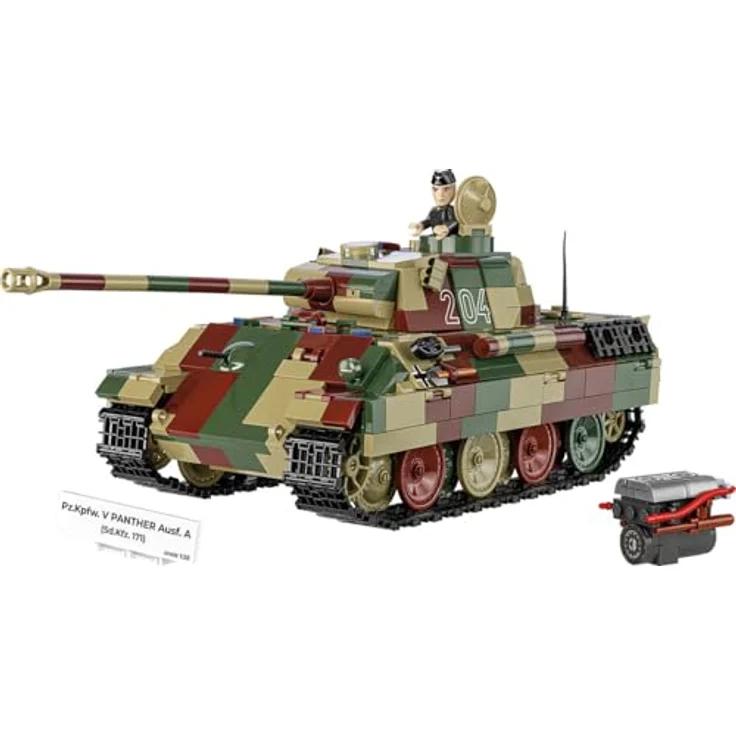 COBI PzKpfw V PANTHER Ausf. A, Klemmbausteine Made in EU – Bild 2