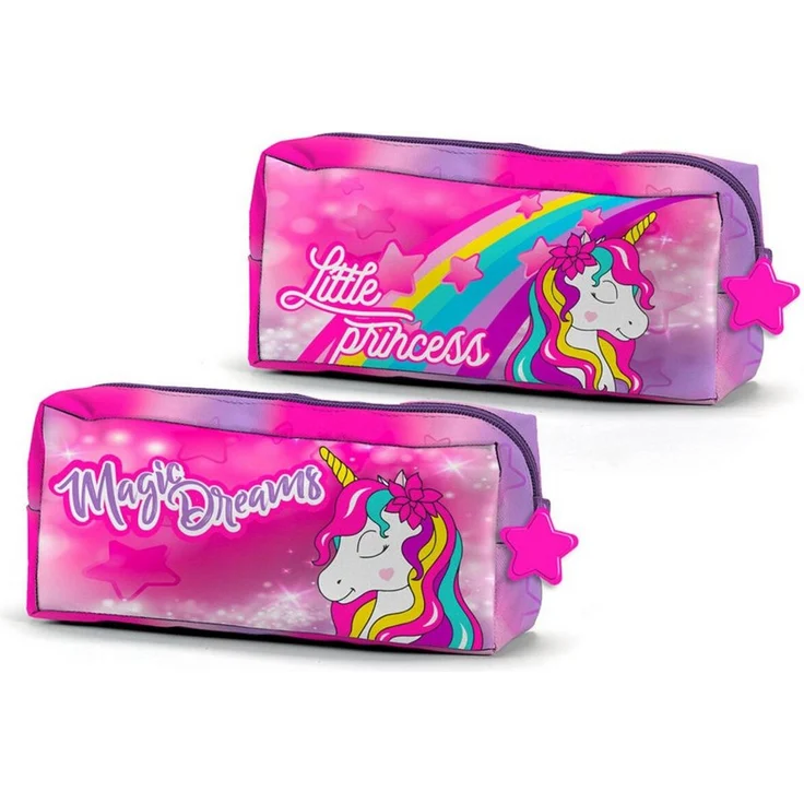 unicorn Federmäppchen, praktische Federmappe für Schule und Freizeit, kompaktes Design mit mehreren Fächern
