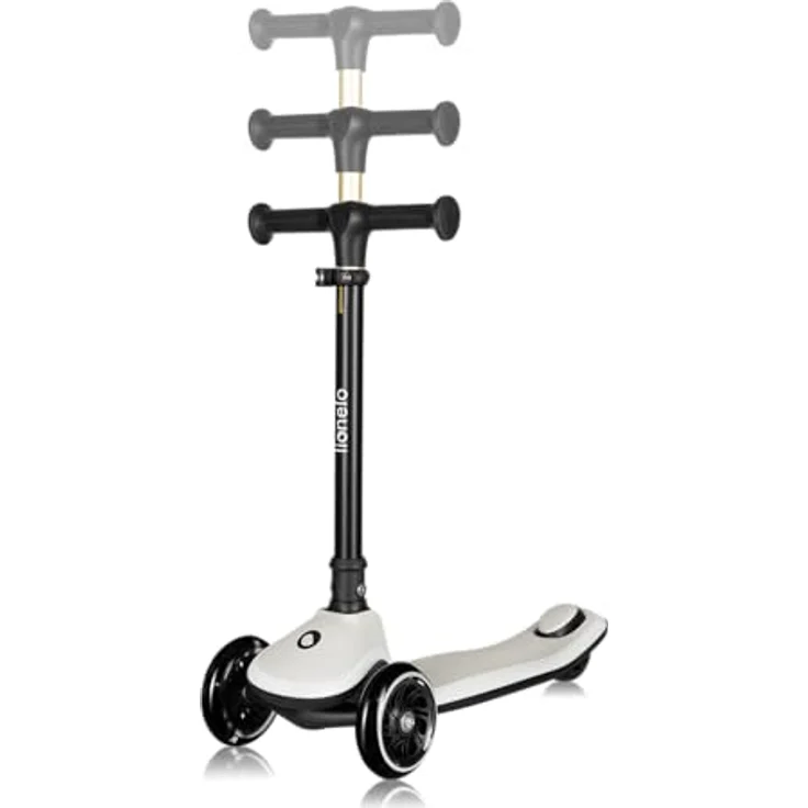 lionelo Dreiradscooter MEY, LED-Deck, faltbare Lenkstange, Tragegriff, bis 50 kg, ab 3 Jahren – Bild 3