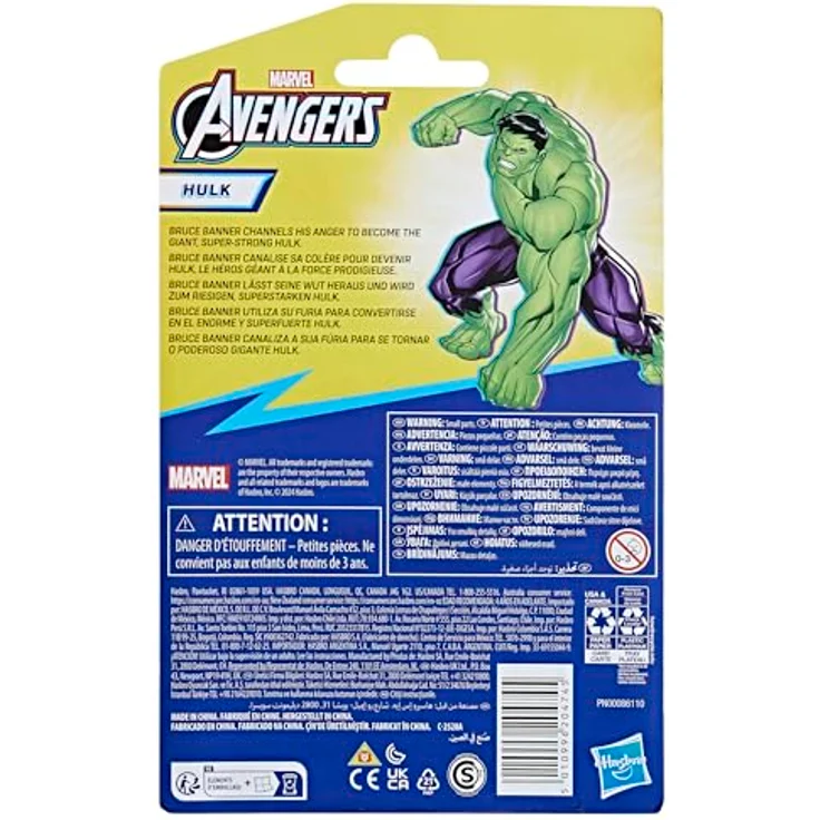 Hasbro Actionfigur Marvel Avengers, Hulk Deluxe in 10 cm Skala mit beweglichen Armen und Beinen – Bild 5