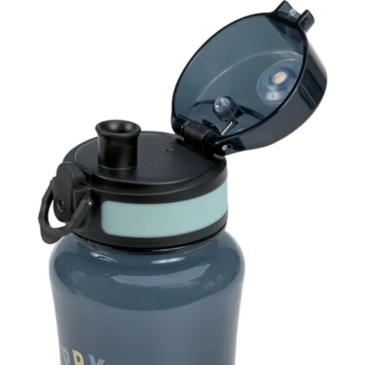 LÄSSIG Tiny Outdoor Trinkflasche 420ml, BPA-frei, auslaufsicher mit Sicherheitsverschluss, wolkenblau – Bild 2