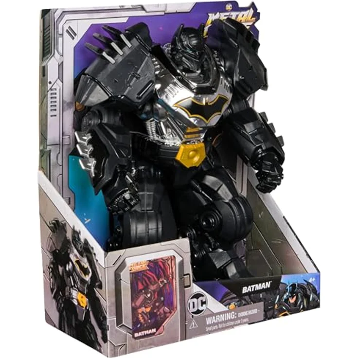Batman Metal Force Hero, Actionfigur 30 cm mit beweglichen Gelenken und detailreichem Design – Bild 8