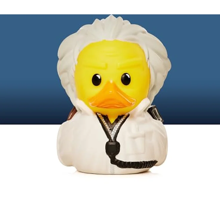 TUBBZ Kleine Doc Brown Sammelbare Vinyl-Gummientenfigur - Offizielles Zurück in die Zukunft Merchandise - Retro Action Filme & TV, 5 Zoll, Braun – Bild 4