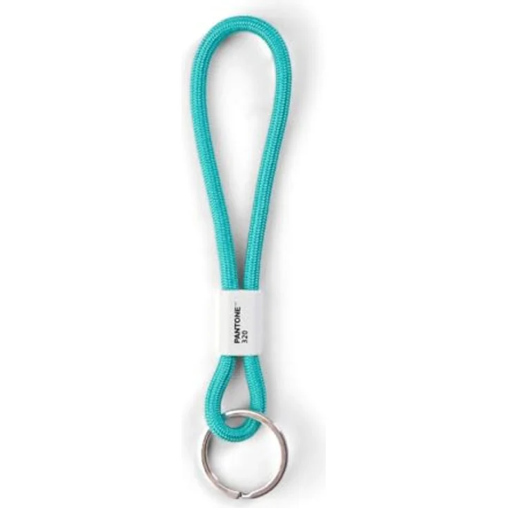Pantone Turkis Design-Schlüsselband Key Chain Short, robustes Nylon Schlüsselanhänger, 18 cm, Türkis
