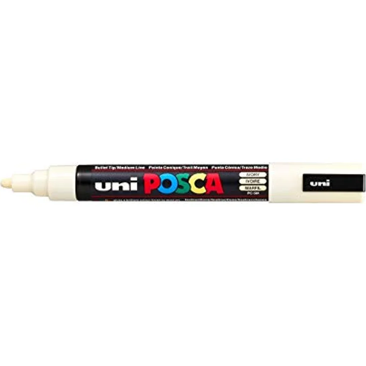 POSCA Mitsubishi Pencil – 8 Marker PC5M – konische Spitze – warme Farben – Marker auf Wasserbasis – für Papier, Textilien, Glas, Kiesel, Holz – Bild 2