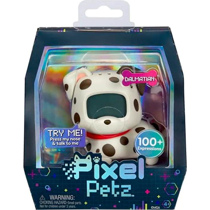 MGA Entertainment Pixel Petz - Dalmatiner - Interaktiver Digitaler Haushund - Geeignet für Kinder ab 4 Jahren, Schwarz-weiß – Bild 3