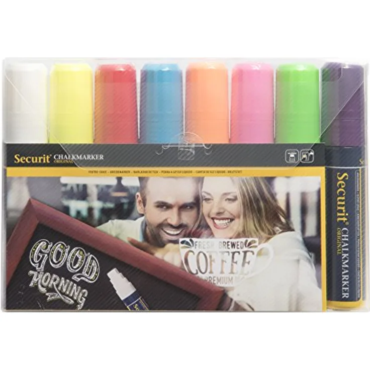 Securit SMA720-V8 Kreidemarker Original Large, 8er Etui