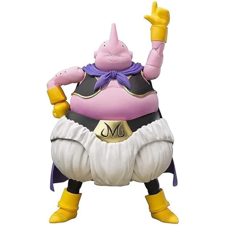 TAMASHII NATIONS Dragon Ball Z Majin Buu -Good-, S.H.Figuarts Actionfigur mit austauschbaren Gesichtsausdrücken und Händen, beweglicher Mantel, lizenziertes Bandai Spirits Produkt – Bild 4