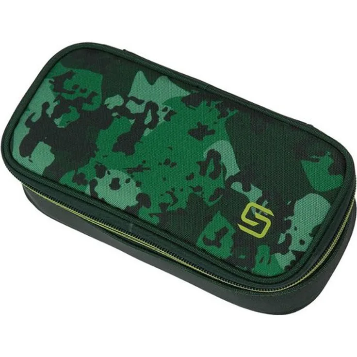 Walker Federmäppchen walker® 49711-347 Schüleretui Fame Uni - Camo green, 21 x 6 x 10 cm - Maximale Ordnung auf kleinstem Raum