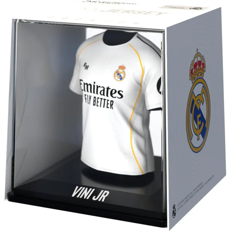 Banbotoys Mini-T-Shirt-Figur Real Madrid Vini Jr., Sammelfigur in farbenfrohem Design