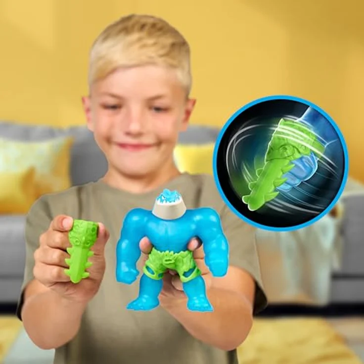 Heroes of Goo Jit Zu Meteor Madness Thrash-Actionfigur, dehnbar, mit einzigartiger Schleimfüllung und Meteorschwert, bis auf das Dreifache dehnbar – Bild 5