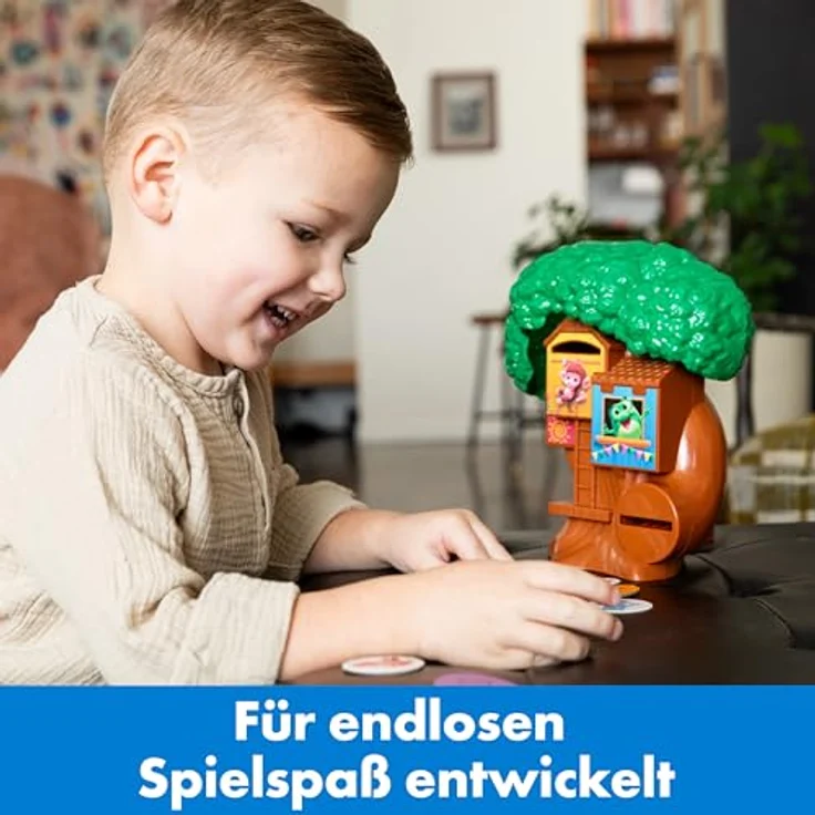 ThinkFun Baumhaus 76655, Zuordnungs-Logikspiel mit Flora Frosch für Kinder ab 3 Jahren, 36 Motiv-Chips, 3 Schwierigkeitslevel – Bild 4