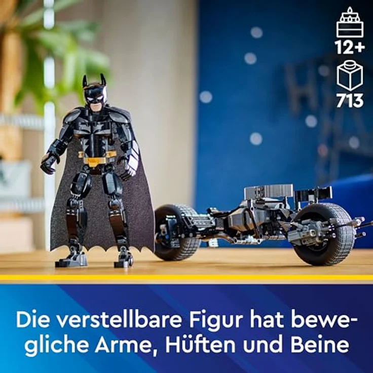 LEGO® Konstruktionsspielsteine Batman™ Baufigur mit dem Batpod (76273), LEGO Super Heroes, (713 St), Made in Europe – Bild 4