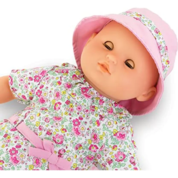 Corolle 9000100600 - Ma Premiere Poupee Badebaby Coralie, Weichkörper-Badepuppe mit Badetier, Schlafaugen, Vanilleduft, abnehmbare Kleider, 30cm, ab 18 Monaten – Bild 6
