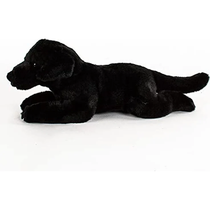 Teddys Rothenburg Kuscheltier Labrador liegend schwarz 40 cm Plüschtier Plüschlabrador – Bild 3
