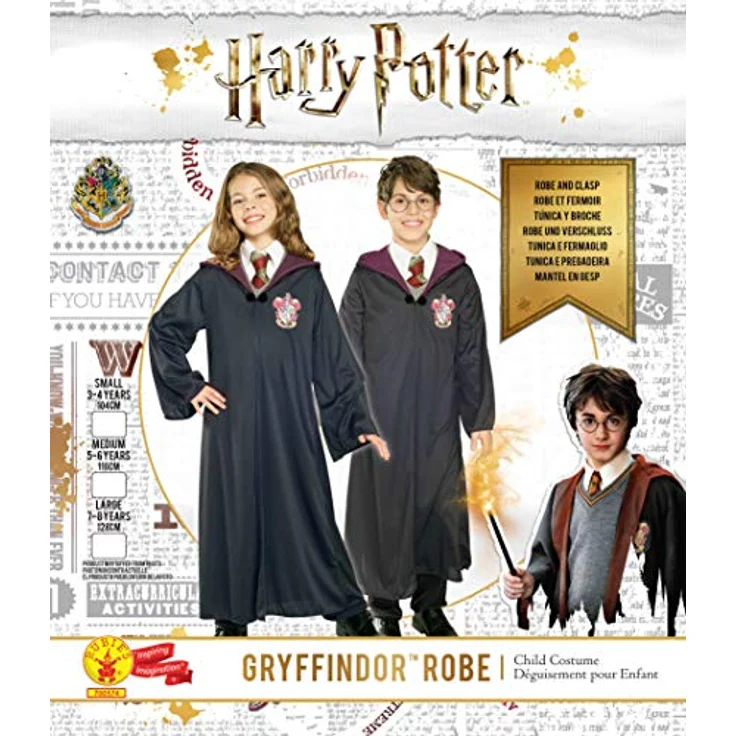 RUBIE'S 700574 Harry Potter Robe, Unisex Kinder, Einzelbett, Mehrfarbig, 7-8 Jahre – Bild 2