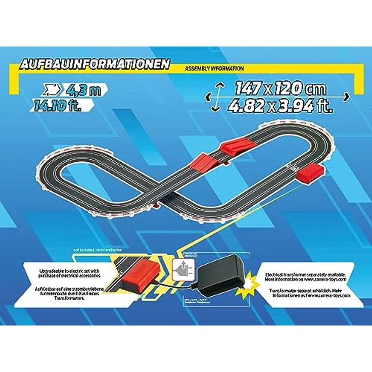 Carrera 20063520 Sonic the Hedgehog - Batteriebetriebene Rennbahn mit Jumping Hill, Offizielle SEGA Lizenz, 2 Fahrzeuge: Sonic "Speed Star" & Shadow "Dark Reaper" – Bild 4
