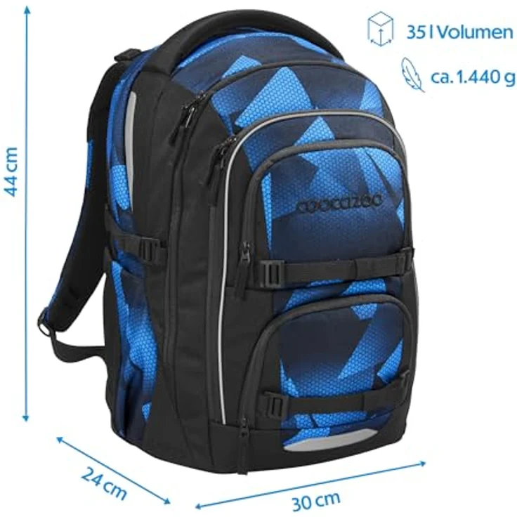 coocazoo Schulranzen PORTER, ergonomisch, größenverstellbar, 35 Liter Stauraum, individuell gestaltbar – Bild 2