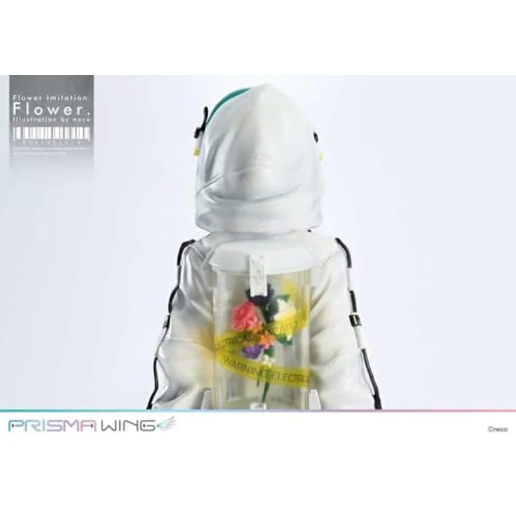 Prime 1 Studio Flower Imitation Prisma Wing PVC Statue 1/7, 28 cm, mit maskiertem und unmaskiertem Gesichtsteil, aschgraue Haare, Blumenmotivierte Basis – Bild 8