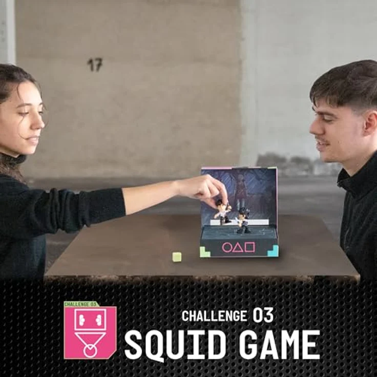 Squid Game Squid Game Challenge, Brettspiel mit 2 exklusiven Figurinen, Mini-Set und Würfel, für Erwachsene ab 17 Jahren – Bild 6