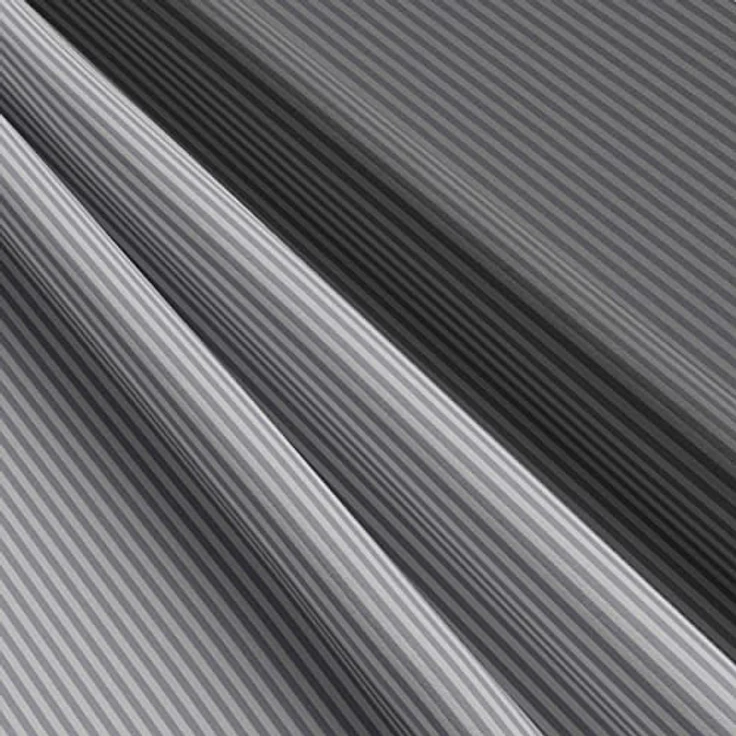 Leonado Vicenti Bettwäsche Baumwolle 135x200 Silber Grau Gestreift Set mit Reißverschluss – Bild 4