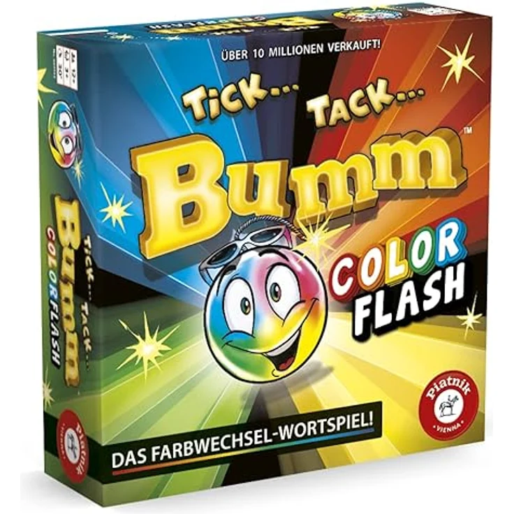 Piatnik 6691 Color Flash: 30 Jahre Tick Tack Bumm-Hier in Dieser Ausgabe mit Einer farbwechselnden und tickenden Bombe – Bild 2