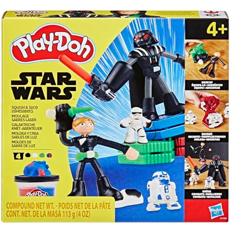 Hasbro Play-Doh Star Wars Galaktische Knet-Abenteuer, Knetset mit Lightsaber-Formen und Star Wars-Thema – Bild 2