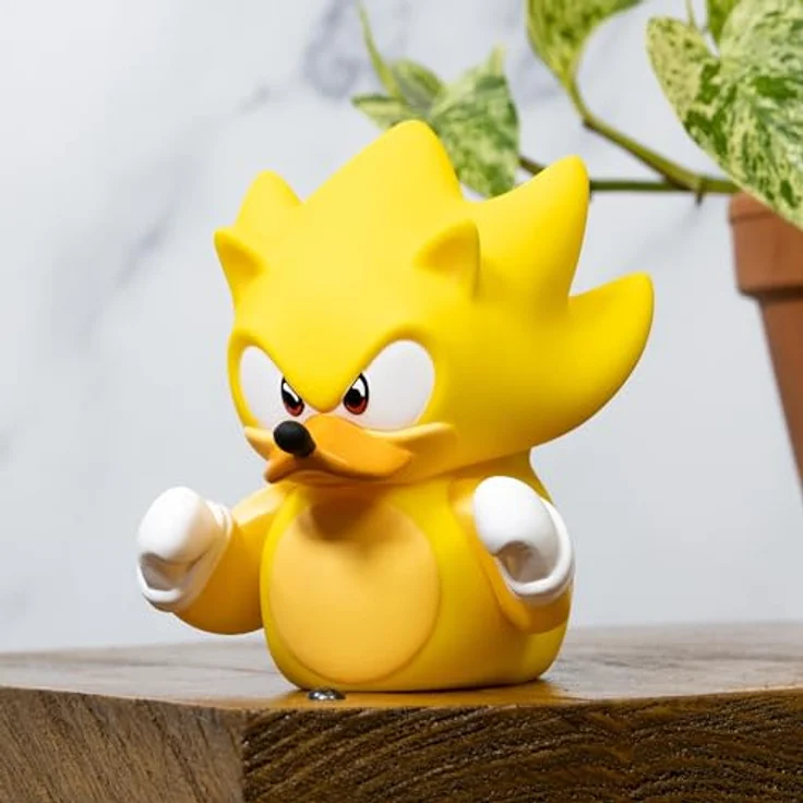 TUBBZ TUBBZ Box-Ausgabe Super Sonic, Sammler-Vinyl-Gummiente Figur, ca. 9 cm groß, offizielles Sonic Der Hedgehog Merchandise – Bild 2