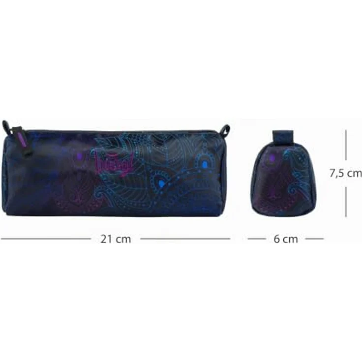 Baagl Platz Federmäppchen Schulmäppchen für Teenager Kinder - Zen, geräumig, langlebige Materialien, trendiges Design, 21 x 7 x 7 cm – Bild 5