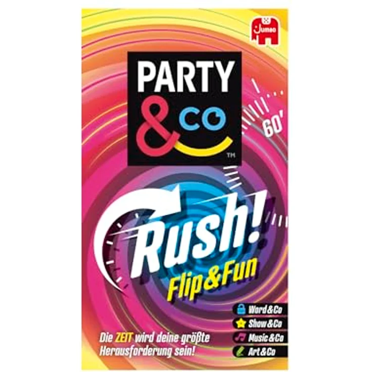 Jumbo Party & Co. Rush – Lustiges Brettspiel für Erwachsene, Kartenspiel mit 300 Aufgaben und TWIST-Karten, 2–10 Spieler, ab 16 Jahren – Bild 2