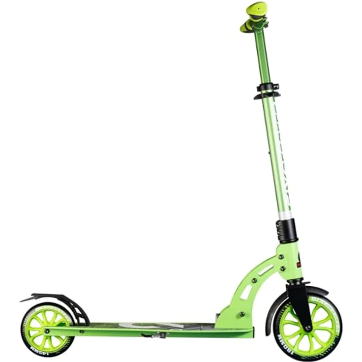Six Degrees Kinderroller klappbare Fußbremse Grün/Schwarz, Aluminium Scooter Junior 180 mm – Bild 3