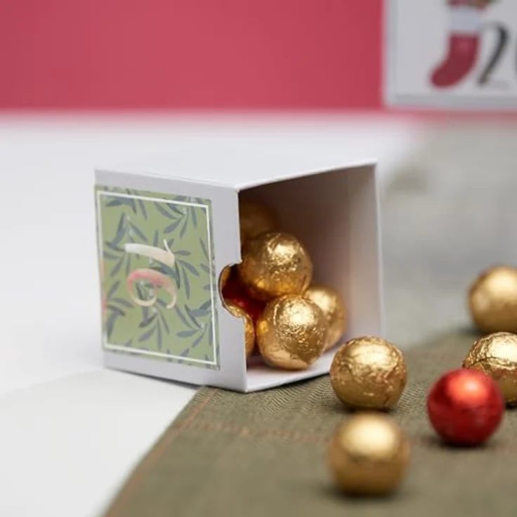 VBS Adventskalender Tannenbaum, Karton, Weiß, H ca. 45 cm, DIY Bastelset – Bild 5