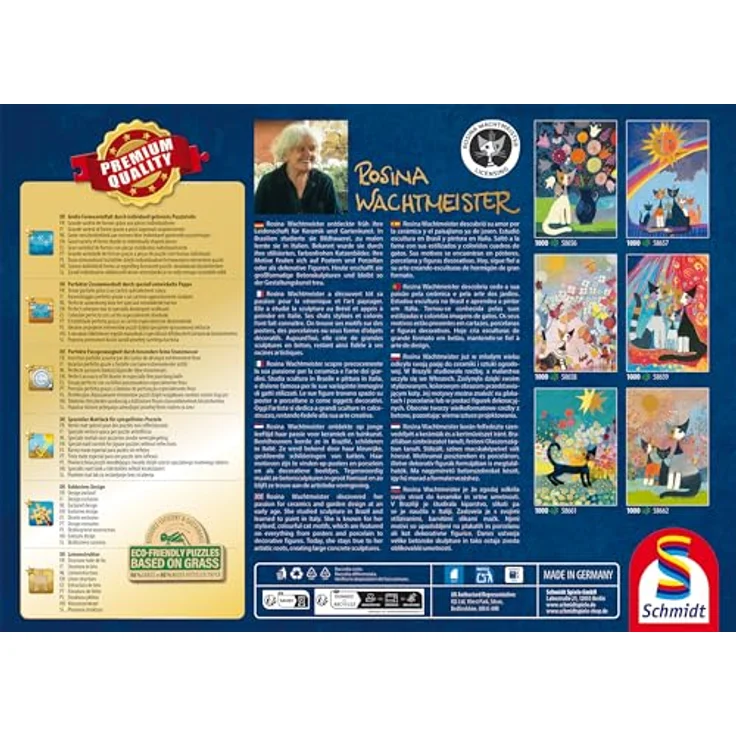 Schmidt Spiele 58657 Im Goldregen, 1000 Teile Puzzle mit einzigartigen Puzzlestücken und spezieller Mattlack-Oberfläche, 69,3 x 49,3 cm – Bild 3
