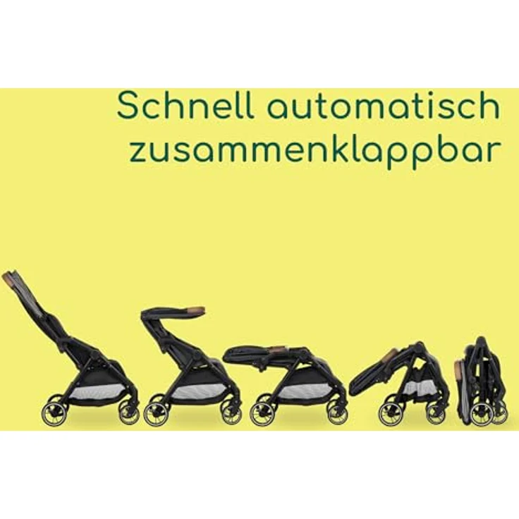 BEBE CONFORT Bebeconfort Sunlite, Kinderwagen Buggy, automatisch & kompakt zusammenklappbar, mit einer Hand verstellbar, Tinted Grey – Bild 4