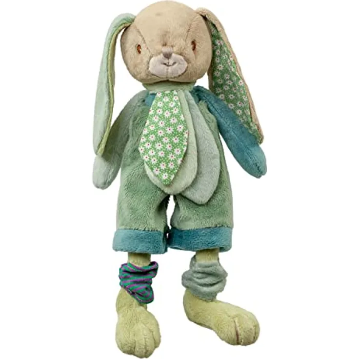 Bukowski Plüschhase "Benji - olive / grüne Hose" 25 cm, Kuscheltier aus kuschelweichem Plüsch