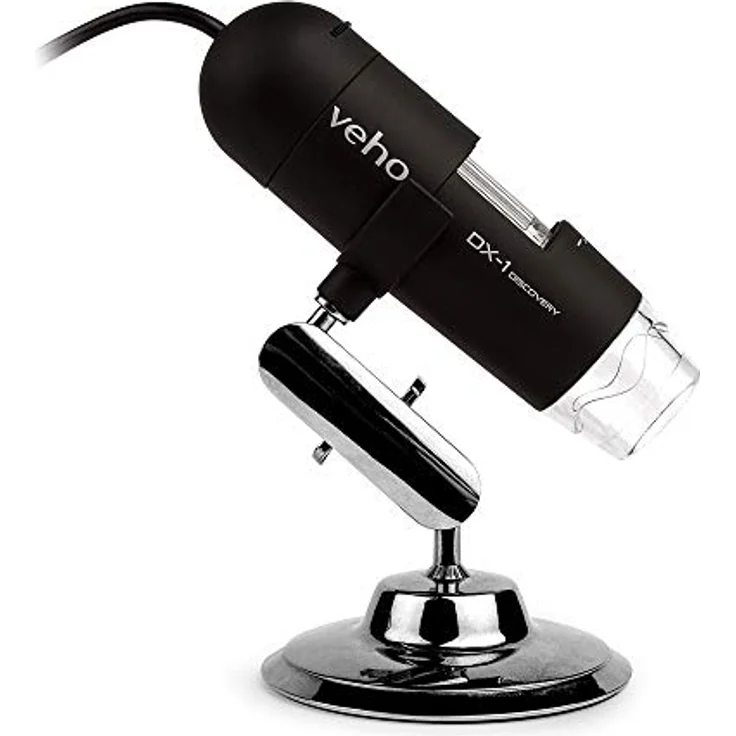 veho VMS-006-DX1, USB-Mikroskop mit 200-facher Vergrößerung, 2-Megapixel HD, Schnappschuss- und Videoaufzeichnung, Aluminium-Stativ – Bild 2