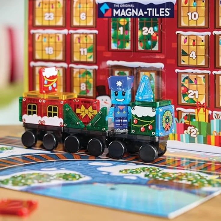 Magna-Tiles Advent Calendar mit microMAGS (90363) – Kreatives Spielzeug zur Förderung von STEM-Fähigkeiten, 24 magnetische Bausteine – Bild 7