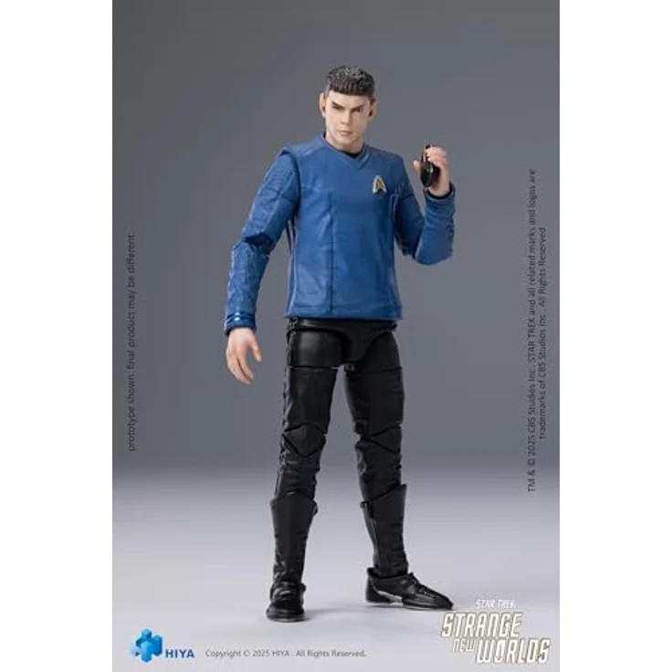 Hiya Toys Star Trek Strange New Worlds Exquisite Mini Series Actionfigur 1/18 Spock, 11 cm, detailreiche Figur mit Zubehör in Fensterbox – Bild 10
