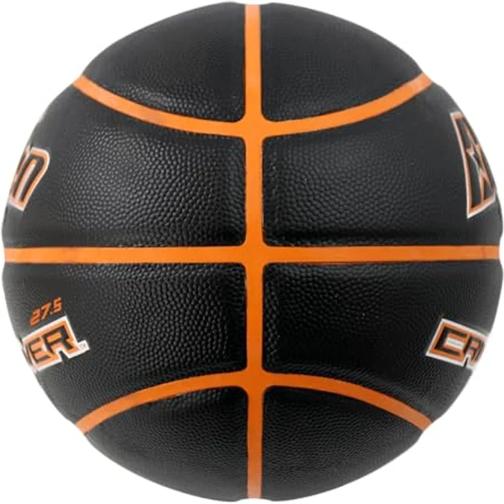 Baden Crossover Basketball, Noir/Orange, für Kinder und Erwachsene, Größe 7, langlebige Flex-Composite-Hülle – Bild 2