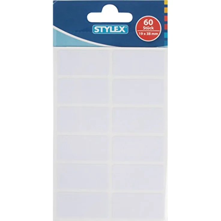 60 Etiketten 19 x 38 mm 6 Blatt Vielzwecketiketten