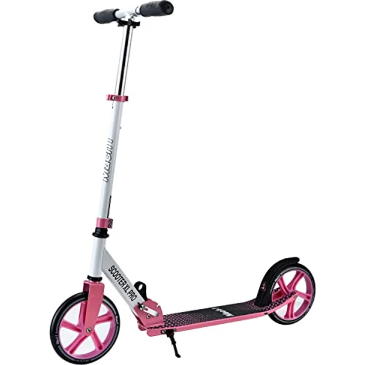 Mach1 Cityroller Kick Scooter ALU mit 200mm XXL Rädern, für Kinder und Erwachsene bis 100kg, wahlweise mit LED-Rollen
