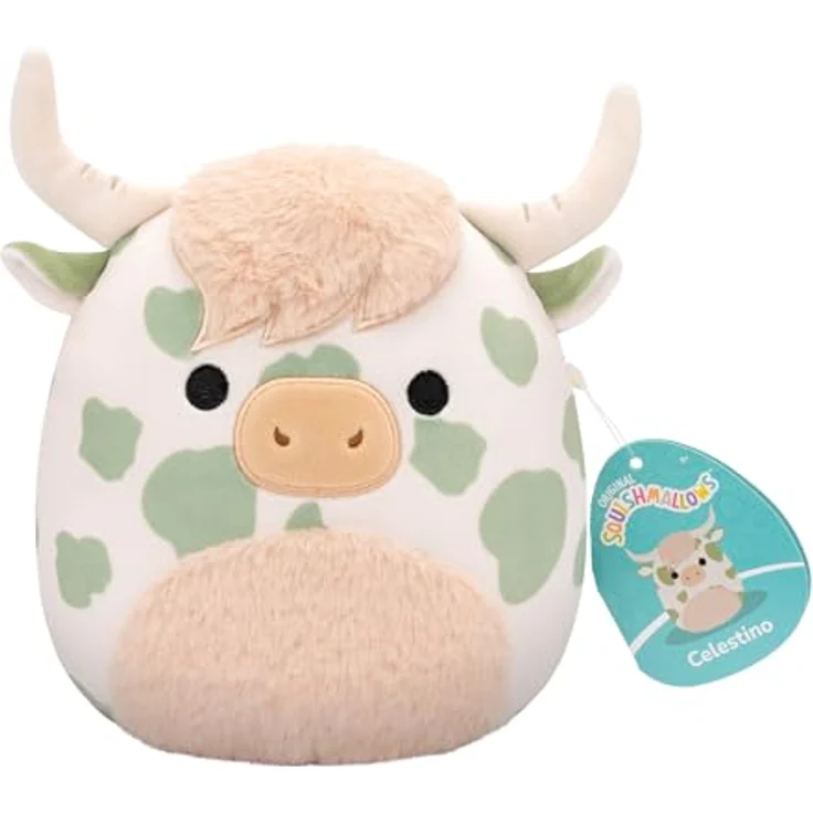 Squishmallows SQCR06578 - Celestino die Hochlandkuh 19 cm, offizielles Jazwares Plüsch, superweiches Kuscheltier – Bild 2