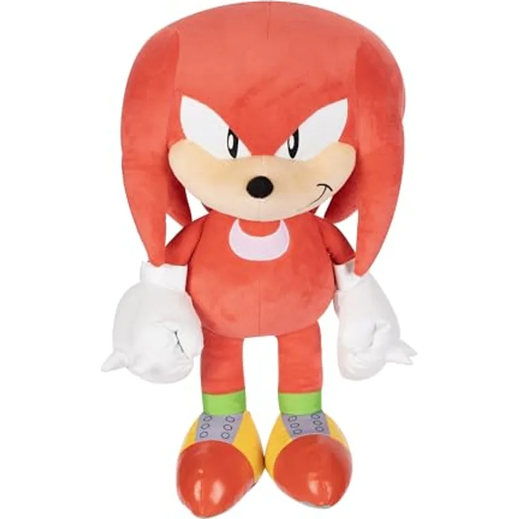 Sonic The Hedgehog Jumbo Plüsch Knuckles Figur, 50cm großes Kuscheltier