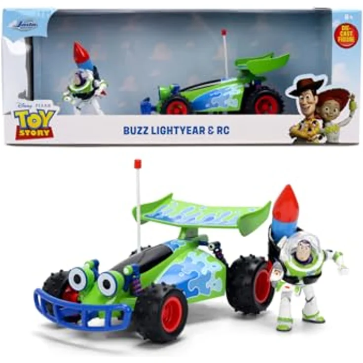 Jada Toys Toy Story Buggy mit Buzz Lightyear, detailreiches Die-Cast Modellauto & Sammelfigur aus Metall im Maßstab 1:24, für Fans & Kinder ab 8 Jahren – Bild 1