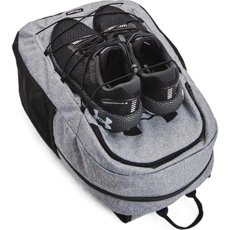 Under Armour Hustle Sport Backpack pitch gray medium heather - black (012-001) – Bild 3