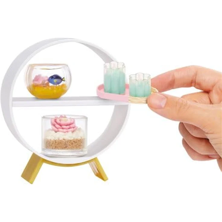 MGA Miniverse Make It Mini Lifestyle PDQ Serie 2A, Sammelfiguren-Set zur individuellen Herstellung von Deko-Objekten und Geschirr, transparent und bunt – Bild 4