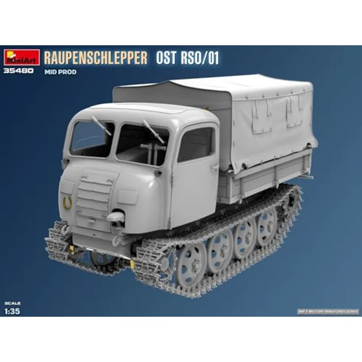 Mini art MA35480, 1/35 Raupen Shrepper OST RSO/01 Mid Model, detailierter Plastikmodell-Bausatz für Militärfahrzeuge – Bild 3