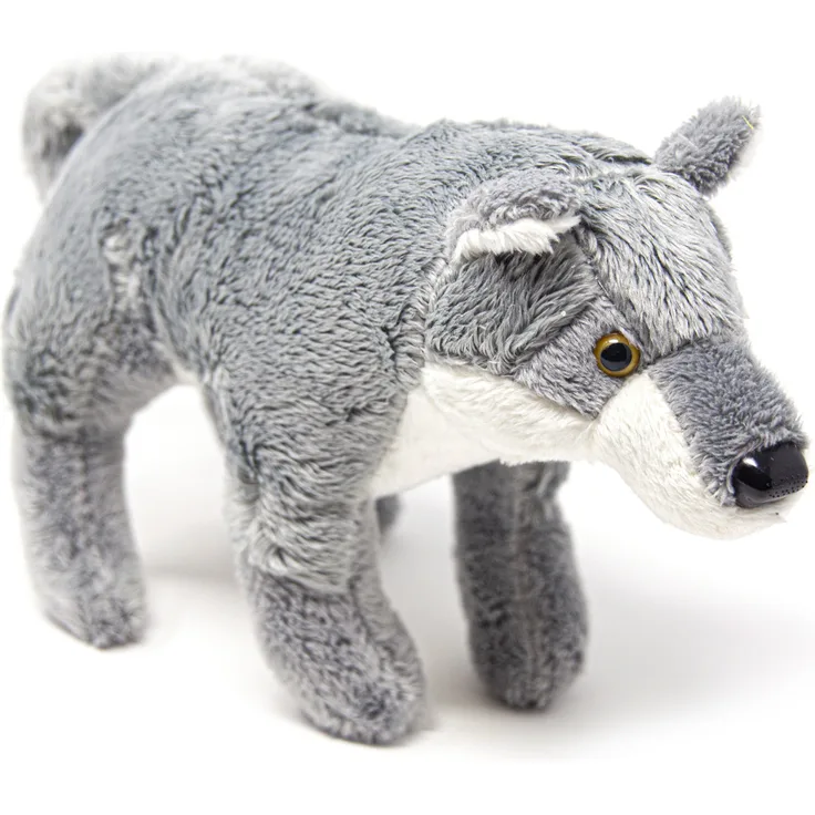 Cornelissen Kuscheltier Wolf, Plüsch mit Granulateinlage, 25 cm, waschbar