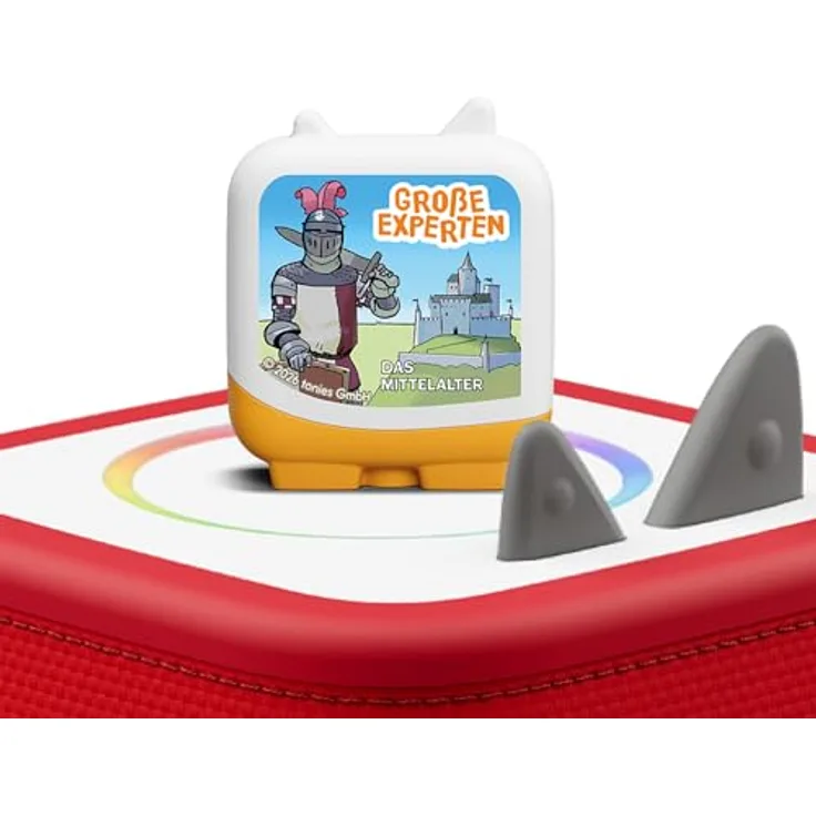 tonies Hörfigur GROßE Experten – Das Mittelalter, Wissens-Hörspiel über Ritter & Burgen für Kinder ab 5 Jahren, Spielzeit ca. 62 Min., im Ritter-Design