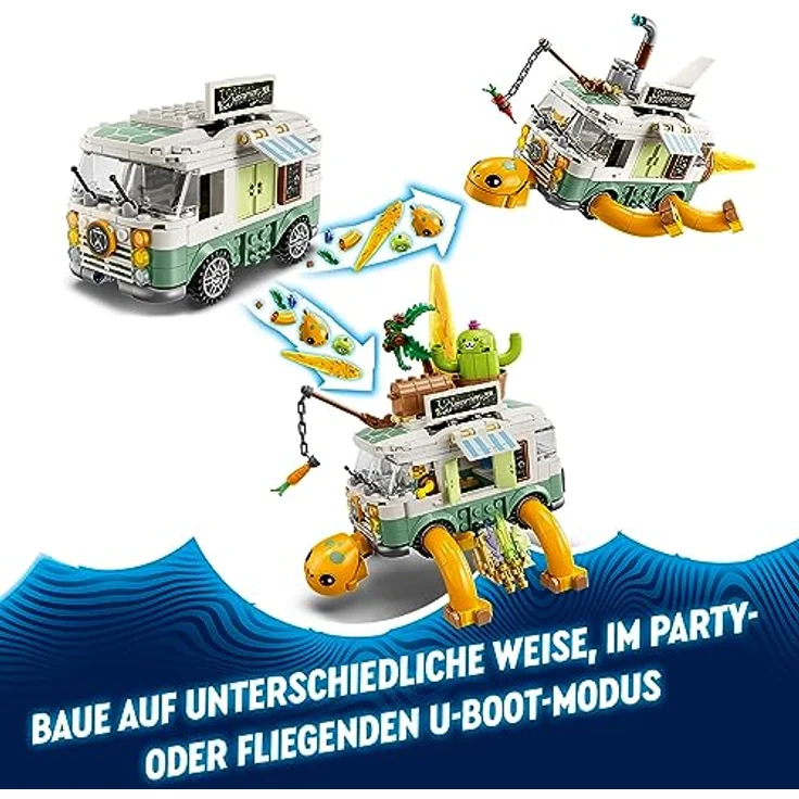 LEGO 71456 DREAMZzz Mrs. Castillos Schildkrötenbus, baue das Wohnmobil-Spielzeug aus der TV-Show auf 2 Arten, mit Figuren Mateo, Zoey und Z-Blob, Spielzeug für Kinder ab 7 Jahren – Bild 3